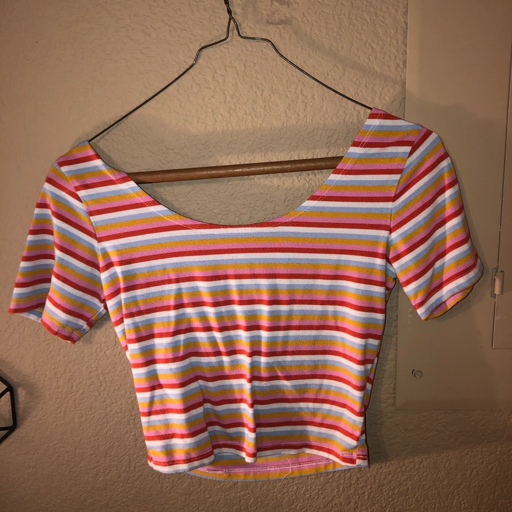 Striped crop top